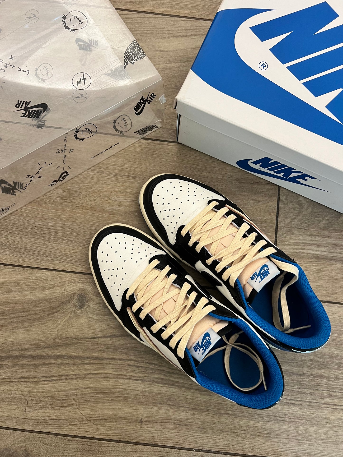Jordan 1 Low Travis Scott Fragment - taglia 42 used