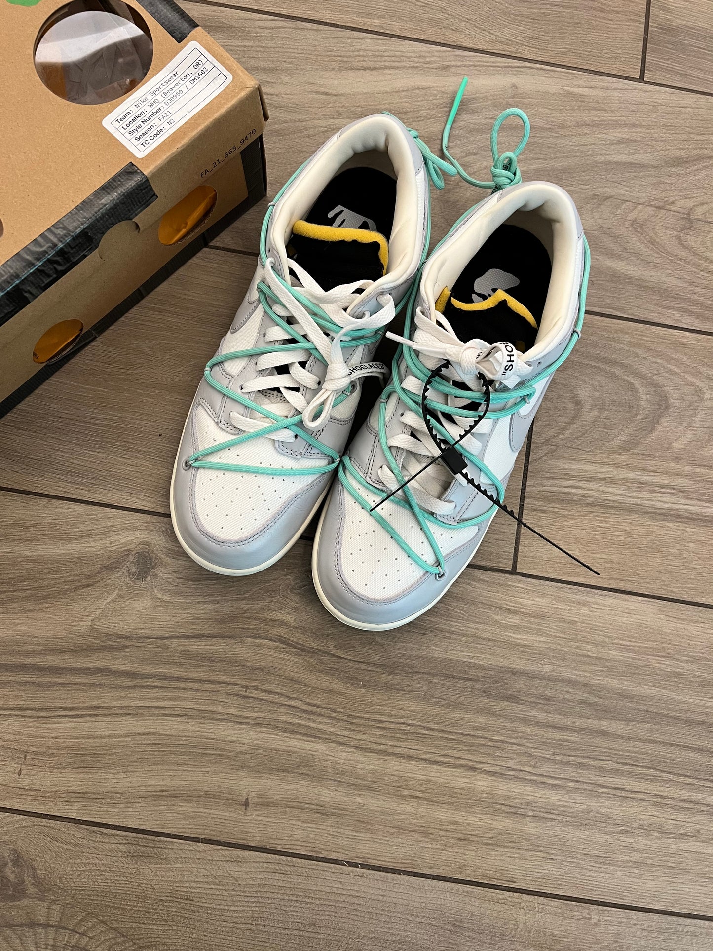 Dunk Low Off White Lot 4 - taglia 45 used