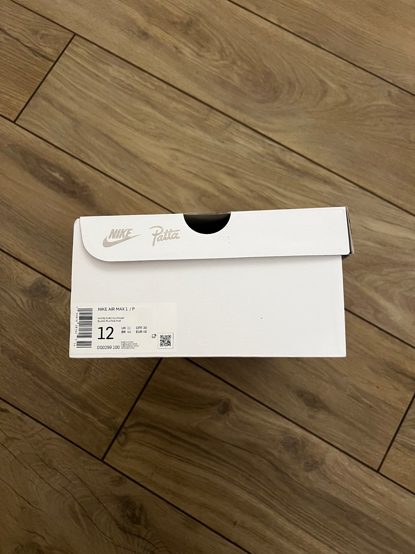 Air Max 1 Patta White - taglia 46 used