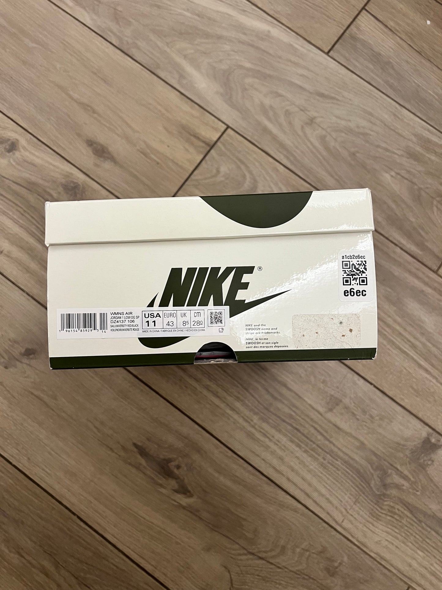 Jordan 1 Low Travis Scott Olive - taglia 43 used