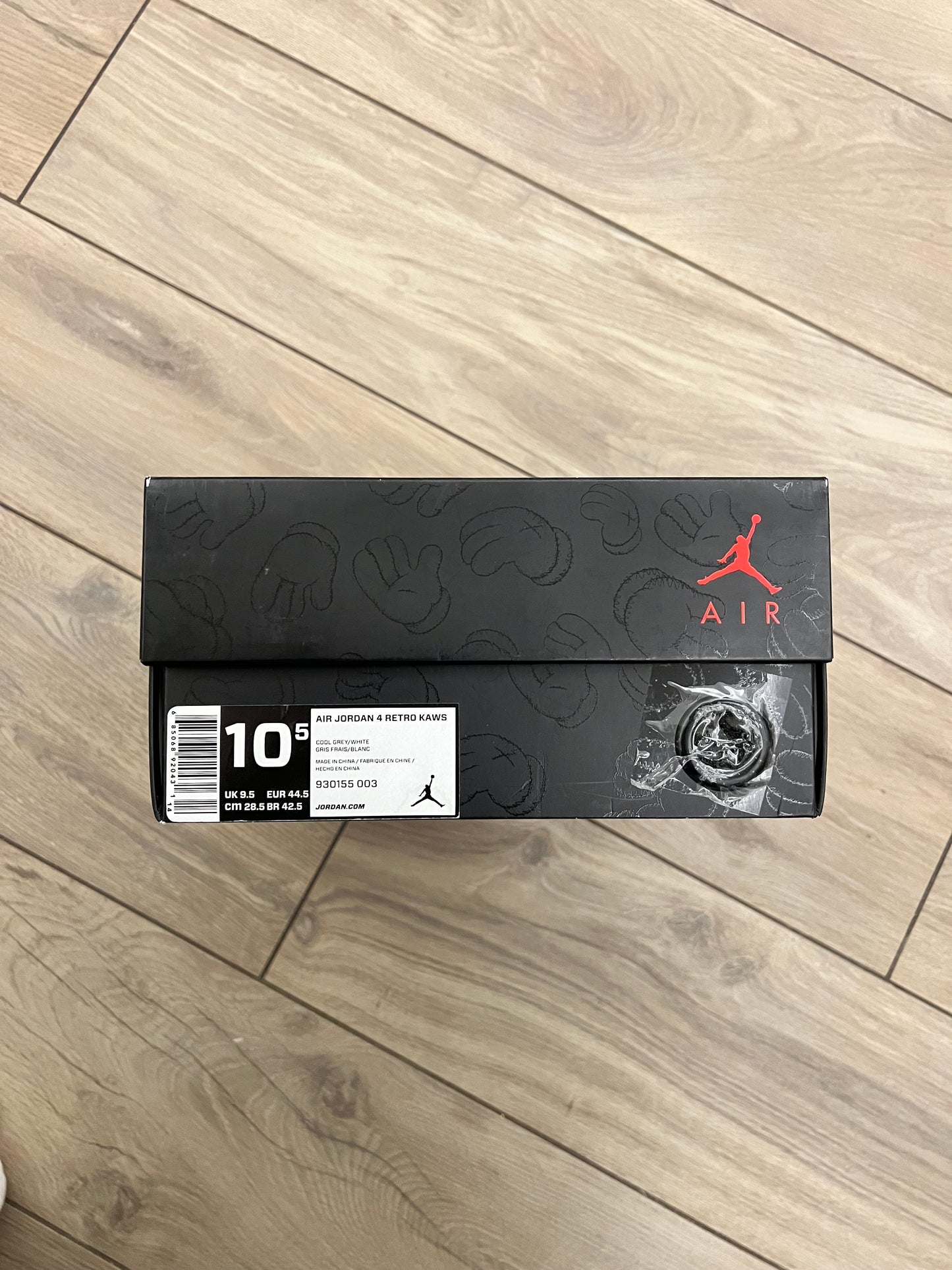 Jordan 4 Kaws Grey - taglia 44,5 used