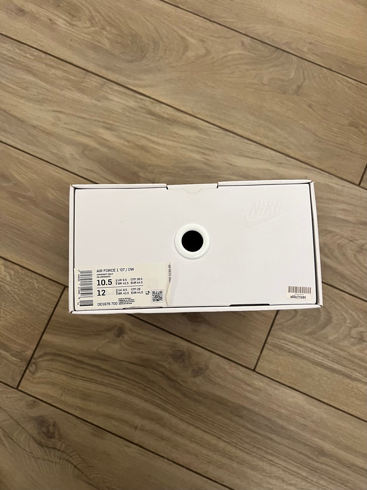Air Force Off White Lemonade - taglia 44,5 used