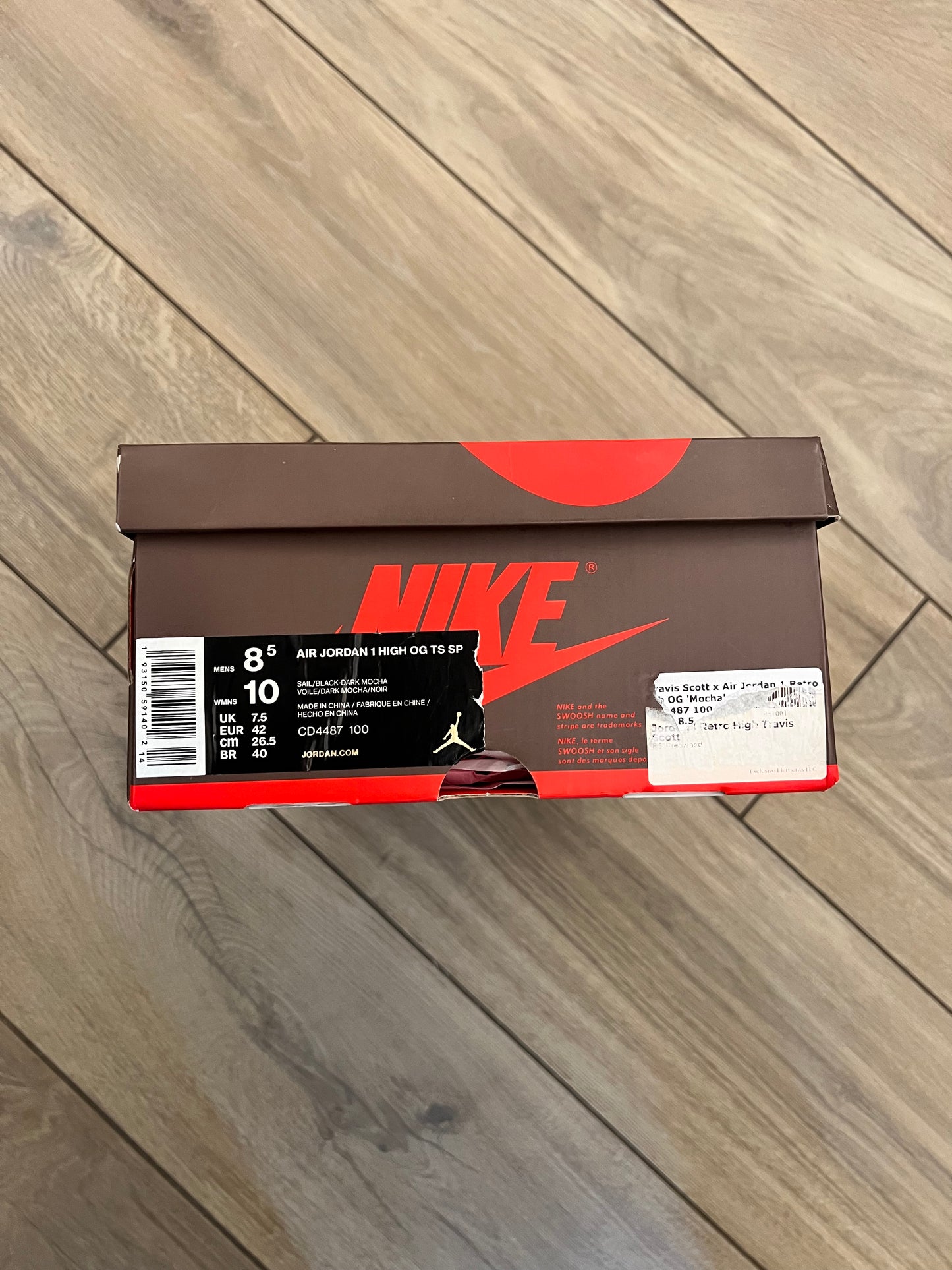 Jordan 1 High Travis Scott Mocha - taglia 42 used
