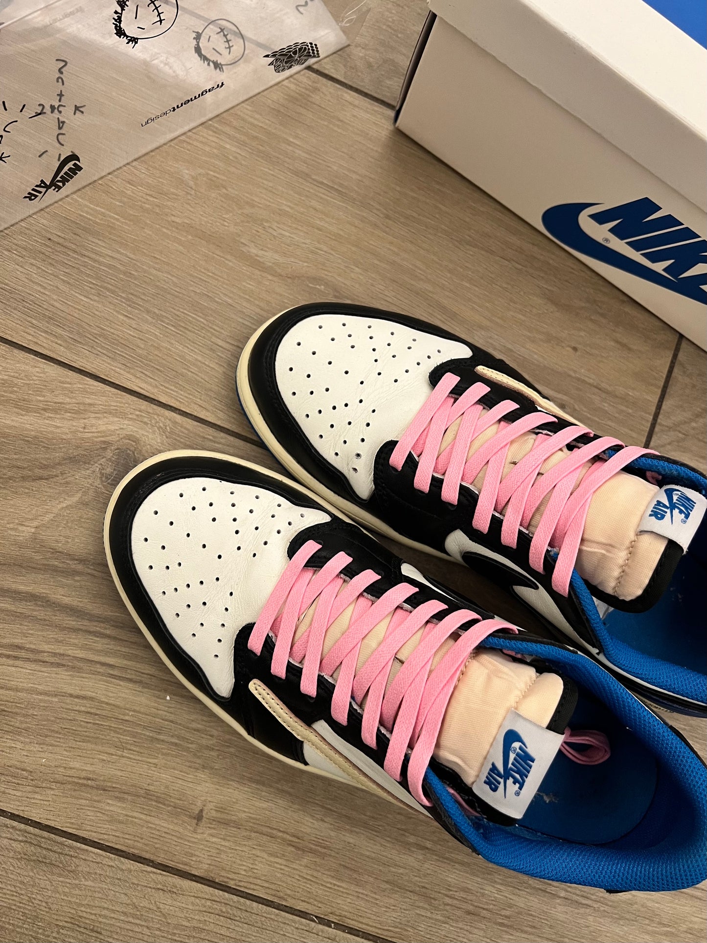 Jordan 1 Low Travis Scott Fragment - taglia 43 used