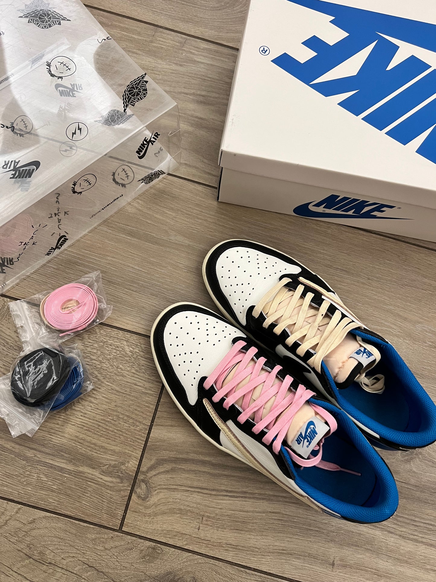 Jordan 1 Low Travis Scott Fragment - taglia 43 used