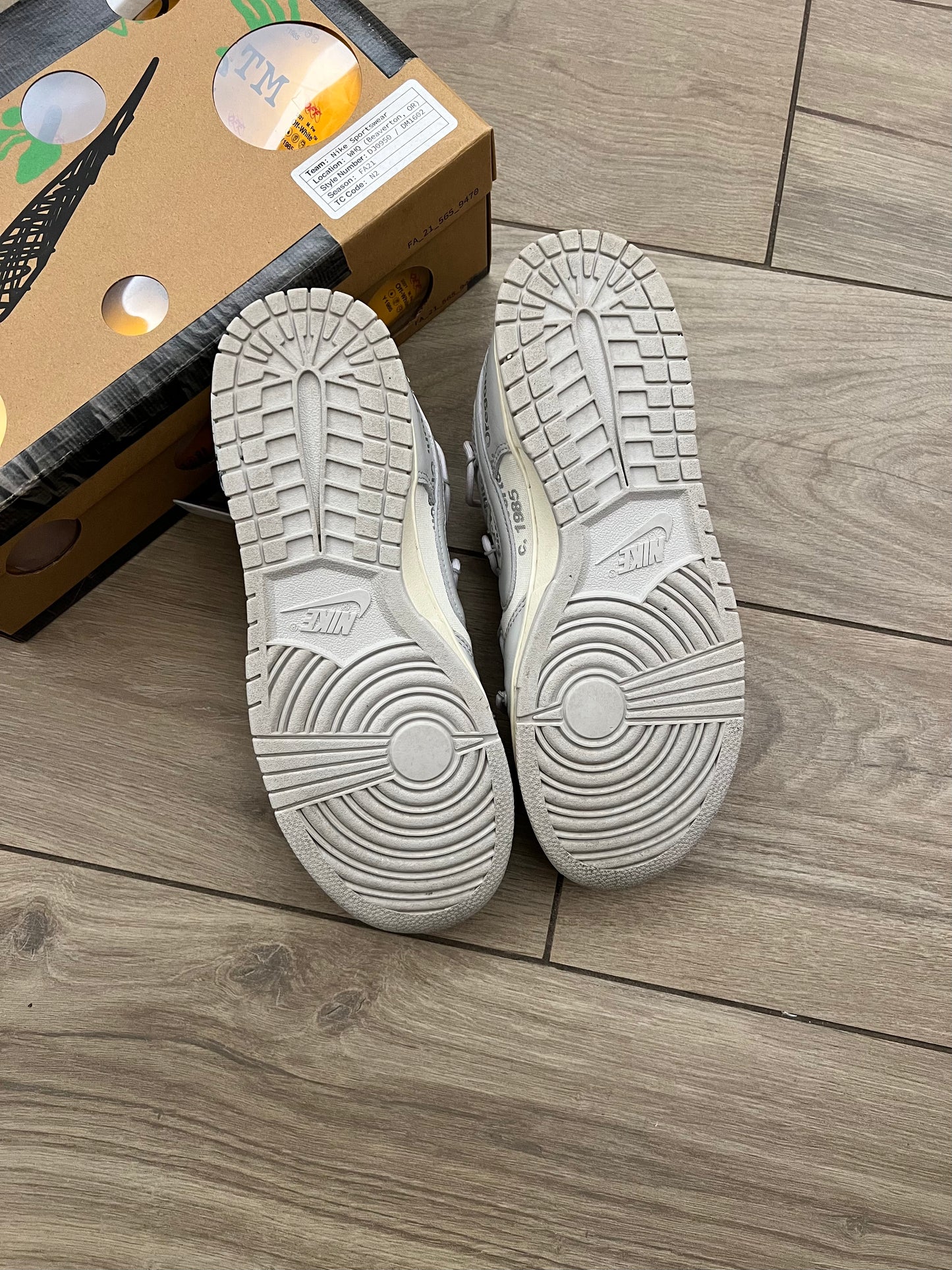 Dunk Low Off White Lot 49 - taglia 42,5 used