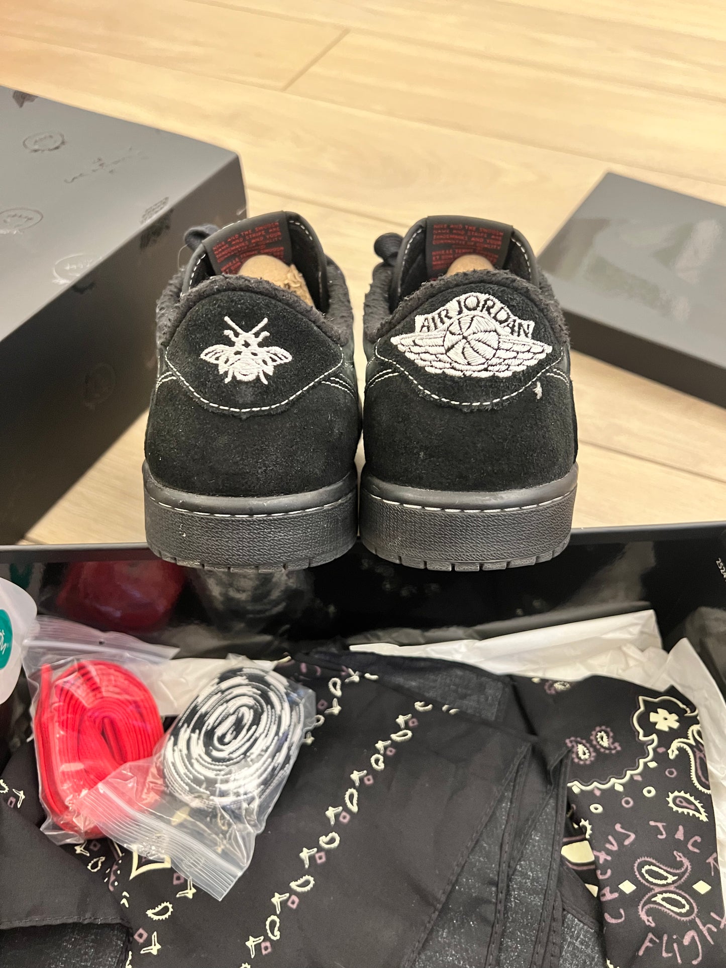 Jordan 1 Low Travis Scott Phantom Black - taglia 41 used