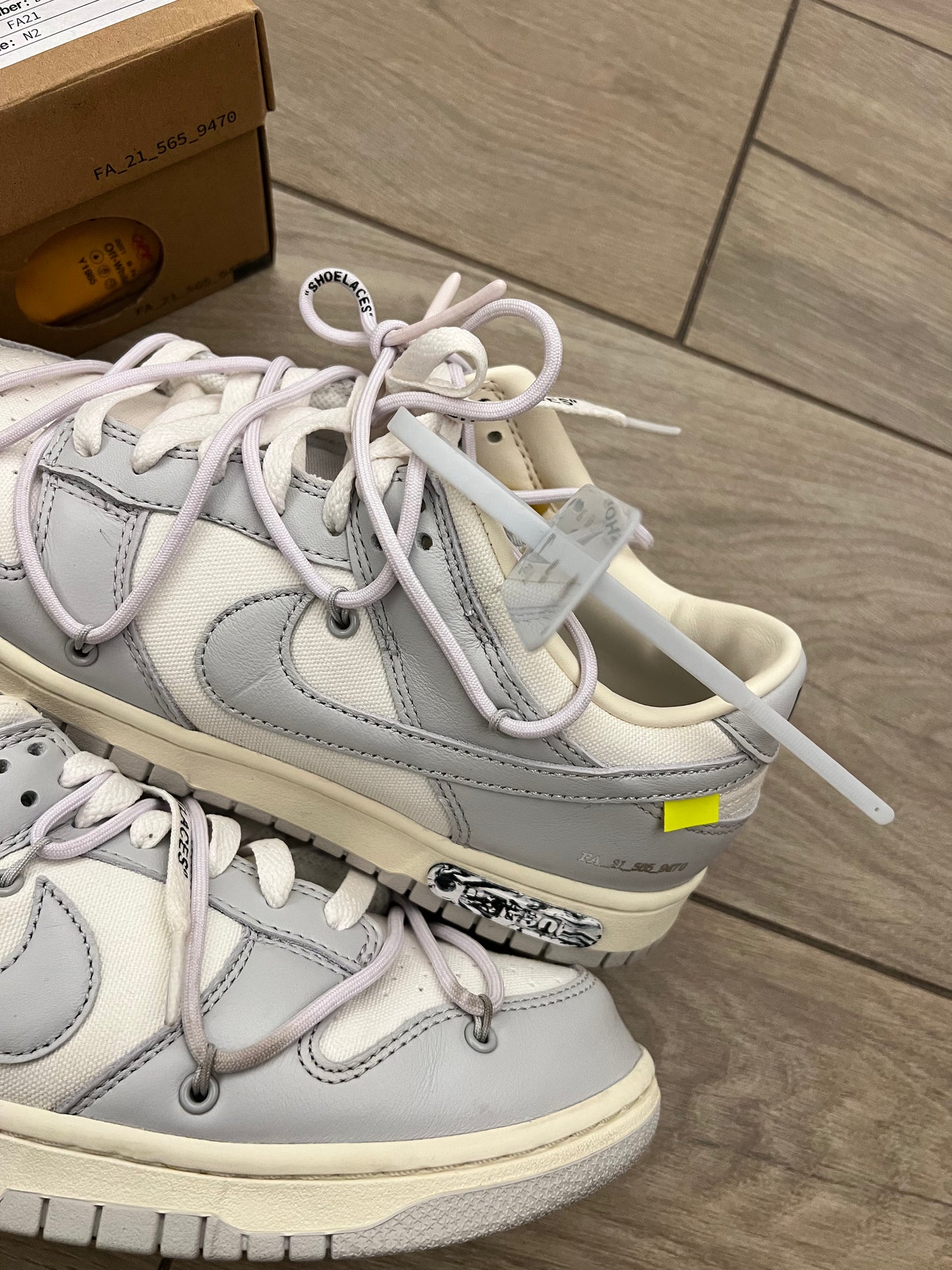 Dunk Low Off White Lot 49 - taglia 42,5 used