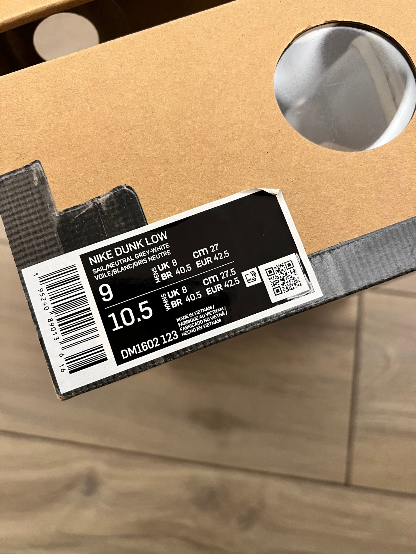 Dunk Low Off White Lot 49 - taglia 42,5 used