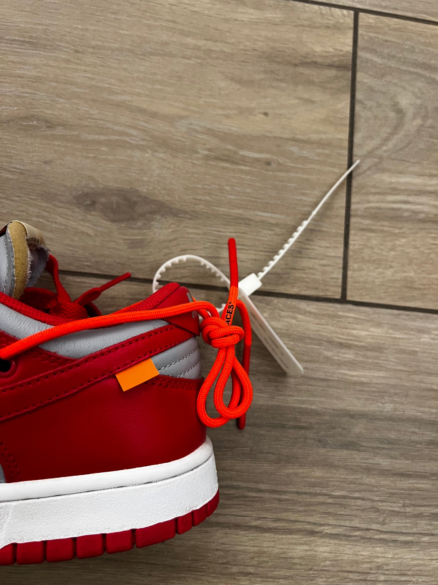 Dunk Low Off White University Red - taglia 43 used