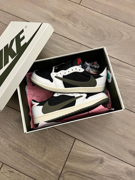 Jordan 1 Low Travis Scott Olive - brand new
