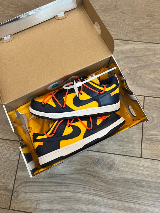 Dunk Low Off White University Gold - brand new