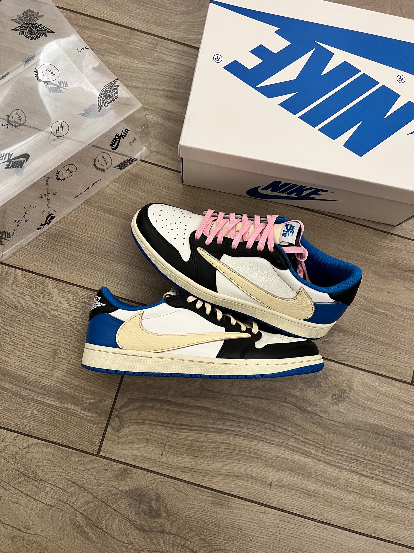 Jordan 1 Low Travis Scott Fragment - taglia 43 used