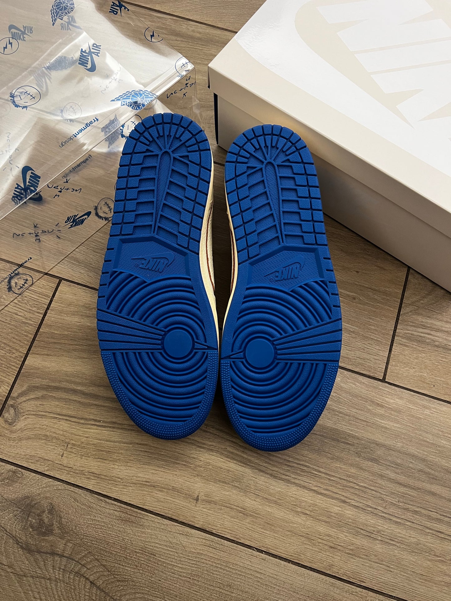 Jordan 1 Low Travis Scott Fragment 'Sail Military Blue' - brand new