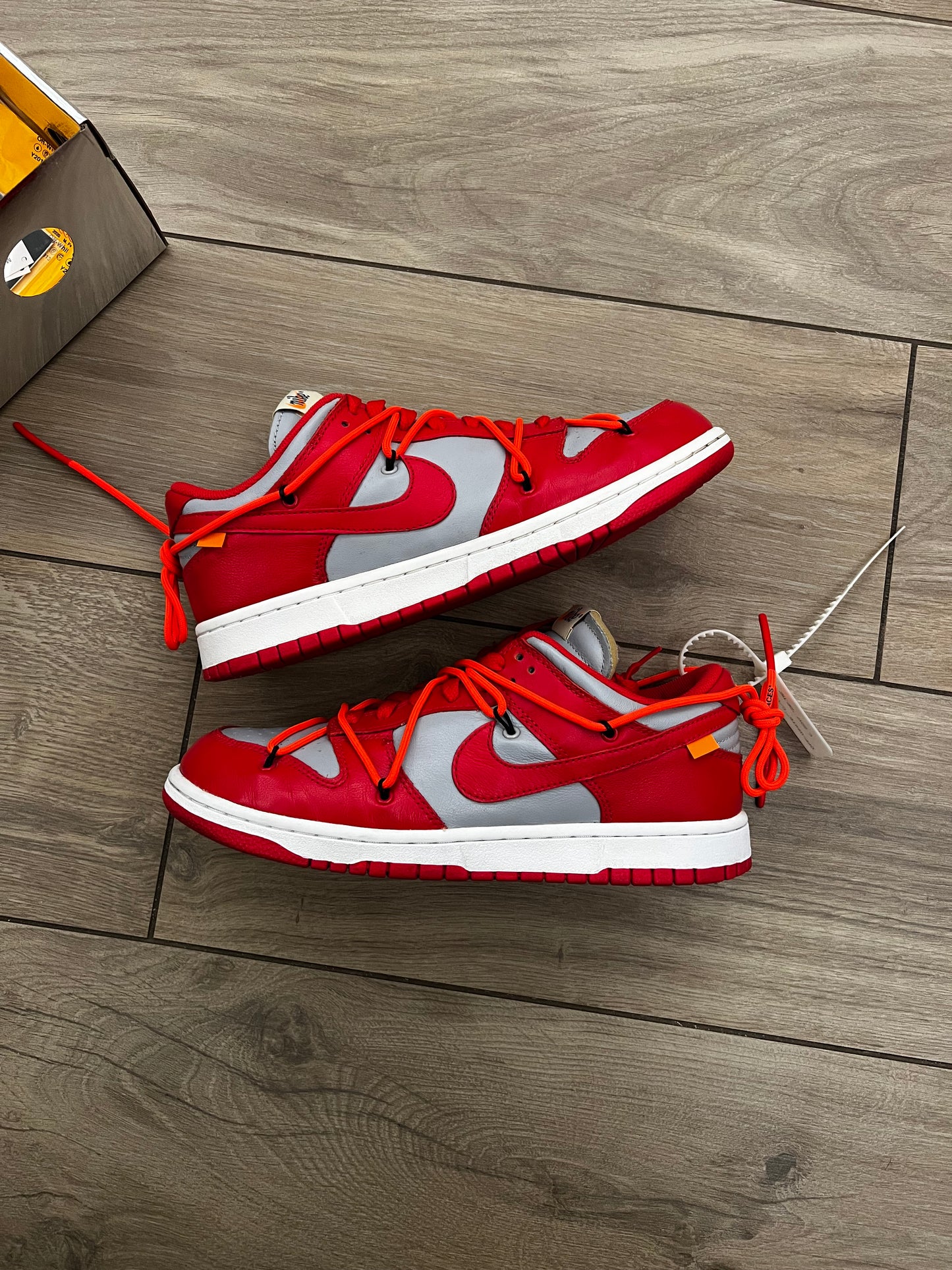 Dunk Low Off White University Red - taglia 43 used