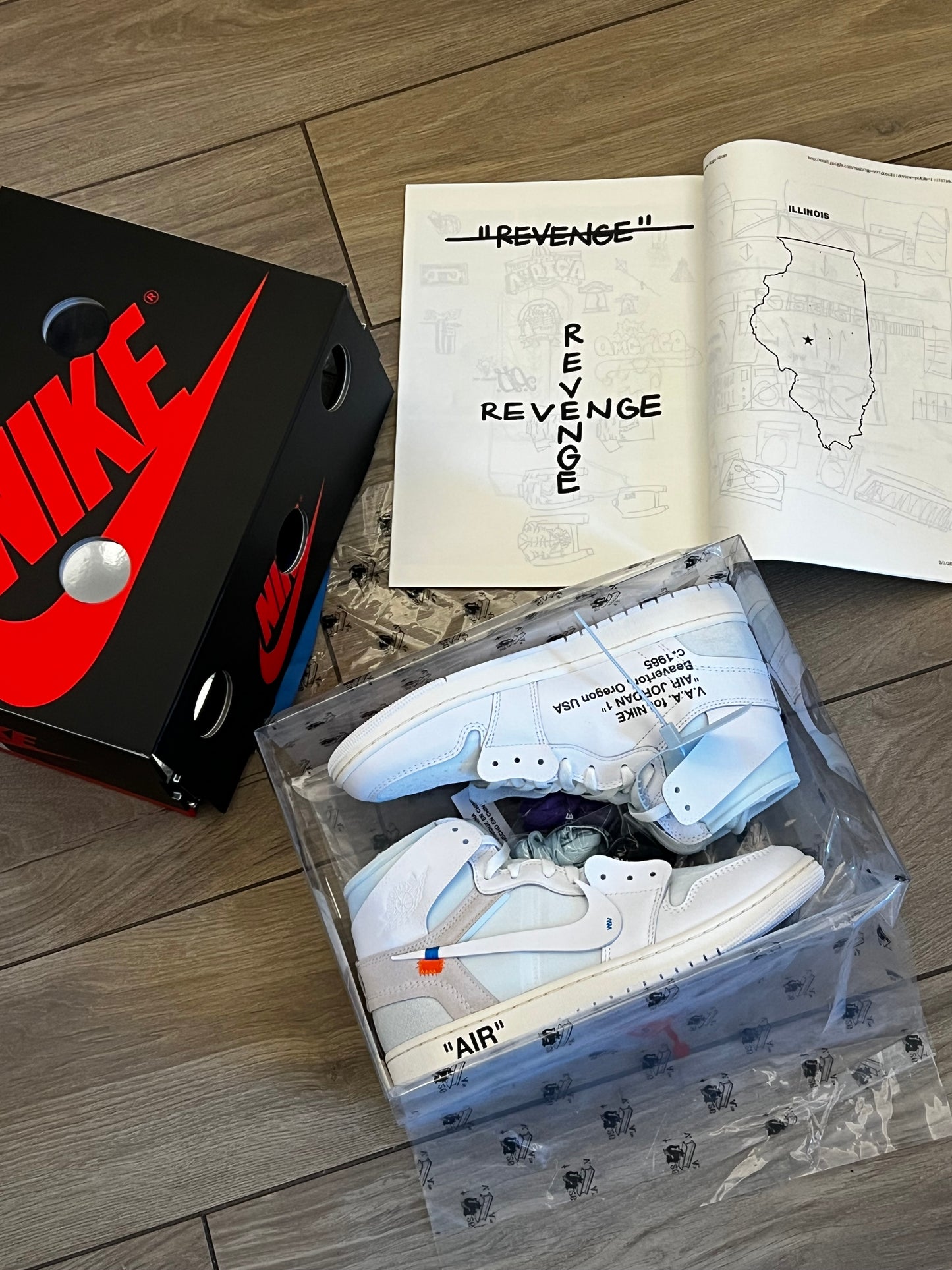 Jordan 1 High Off White Alaska - brand new