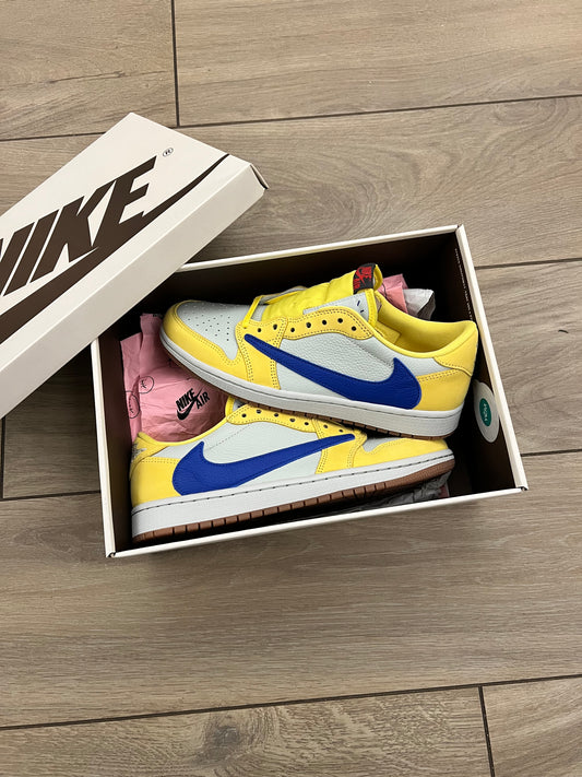 Jordan 1 Low Travis Scott Canary Yellow - brand new