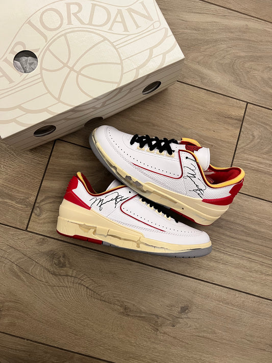 Jordan 2 Low Off White Red - brand new